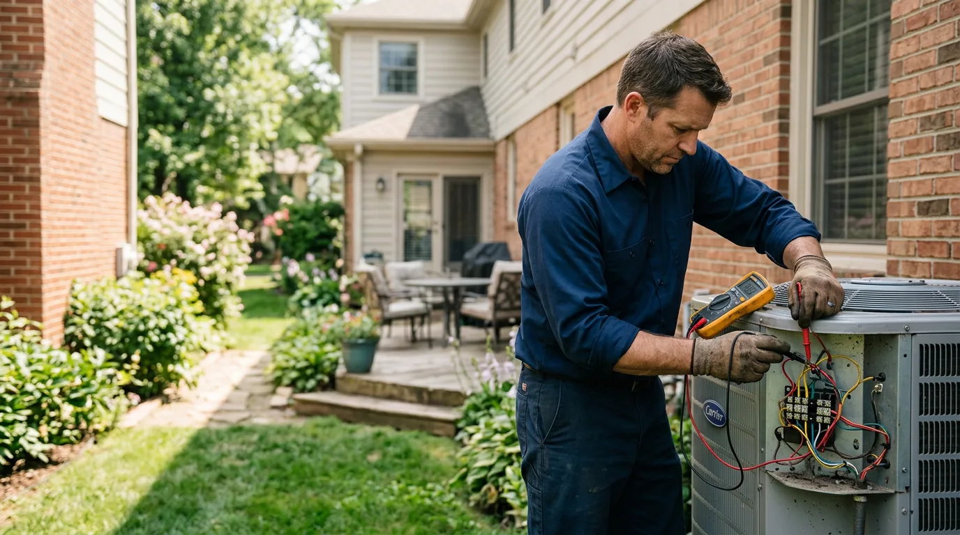 HVAC technician working near Stanhope, IA